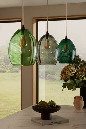 Jules Green Glass Pendant Light