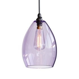 Jules Lilac Glass Pendant Light - Medium