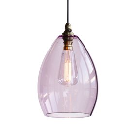 Jules Pink Glass Pendant Light - Medium