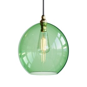 Wanda Coloured Glass Pendant Light - Green - Large