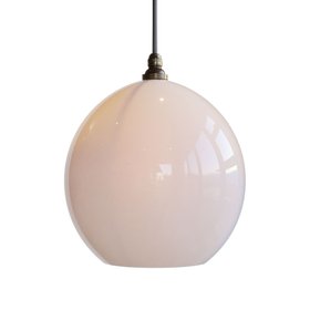 Wanda Coloured Glass Pendant Light - Opal - Large