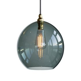 Wanda Coloured Glass Pendant Light - Smoke - Large