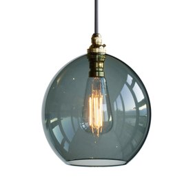 Wanda Coloured Glass Pendant Light - Smoke
