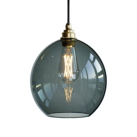 Wanda Coloured Glass Pendant Light - Smoke - Medium
