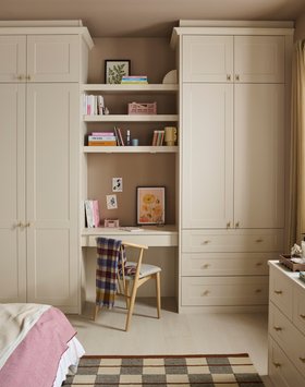 Sharps, Shaker Bedroom In Soft Linen, From £2,000 (3)