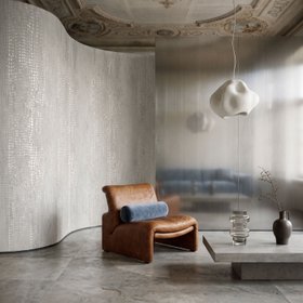 Feathr Silver Metallic Textured Wallpaper Mural SS27
