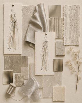 SS27 Metallic & Shimmer Fashion Trend Moodboard by Feathr