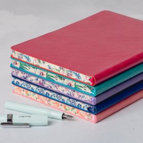  Lined Journals with Floral Edges