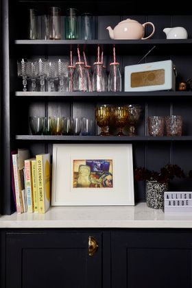 Powder Box, Compact and Perfume Bottle by Sophie Layton Framed Art Print