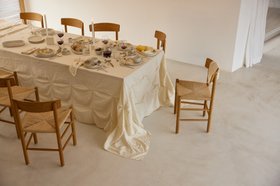 ERLICH TEXTIL x ONOMAO TISCHDECKE DRAPIERT NATUR