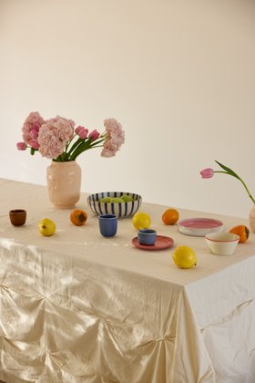 ERLICH TEXTIL x ONOMAO TISCHDECKE DRAPIERT NATUR