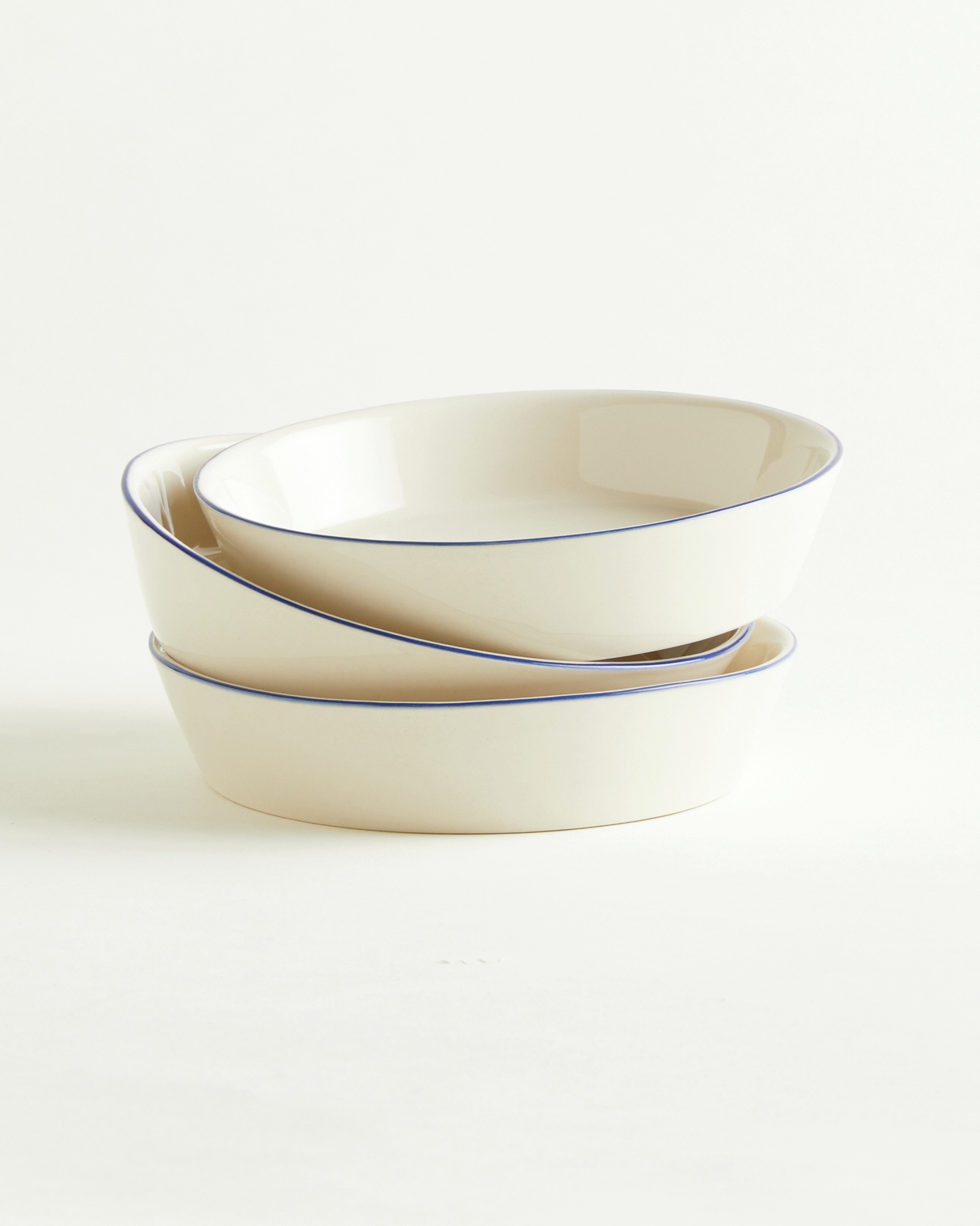 MEZZE TELLER ABERTA CREMEWEISS BLAU HANDBEMALT