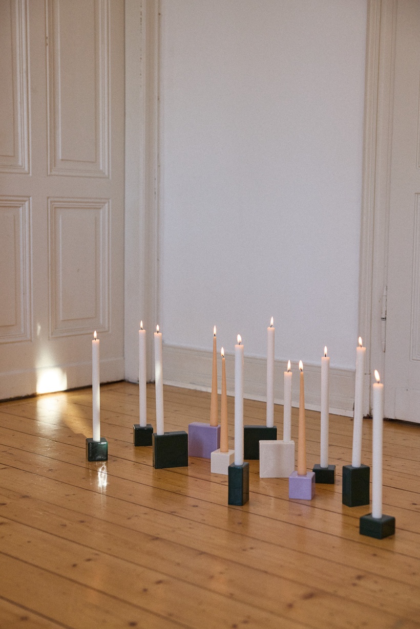 GERDESMEYER KROHN x ONOMAO 4 BLOCKS KERZENSTÄNDER GRÜN