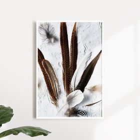Feder Print Poster im Skandi-Look