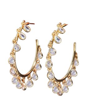 Multi dangle crystal hoops