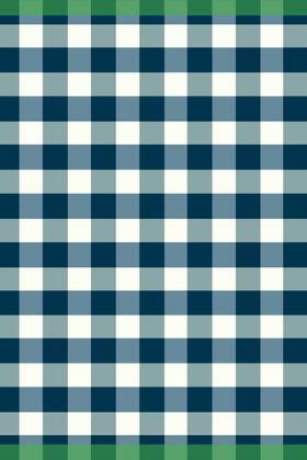 Coucke "Emile Check" (Blue), Woven linen & cotton tea towel. Made in France.