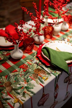 Tessitura Toscana Telerie, “Pinoel”, Cotton printed tablecloth