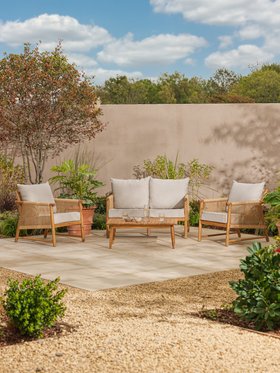 Stanley All-weather Wicker Garden Lounge Set - 4 Seater
