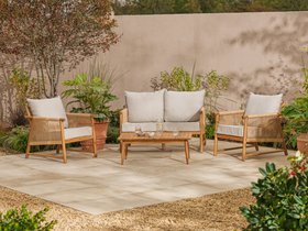 Stanley All-weather Wicker Garden Lounge Set - 4 Seater