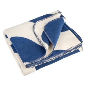 RIEMA Germany nachhaltige Kuscheldecke 100% Bio-Baumwolle FRIDA Blau