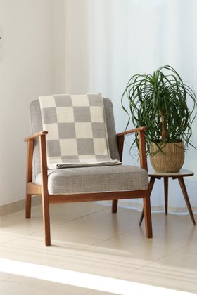 RIEMA XL Kuscheldecke KARA aus recycelter Baumwolle, Made in Germany