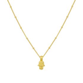 Tiny Hamsa Necklace by Loft & Daughter