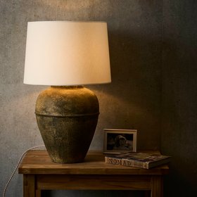 Indigenous Windrush Terracotta Table Lamp - Rust