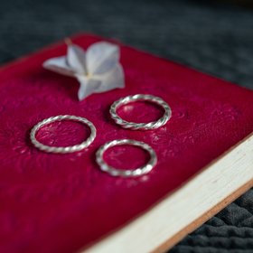 Simple Twisted Stacker Ring