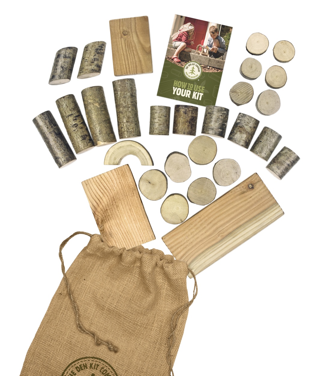 The Nature Blocks Kit (Christmas Wooden Gifts, Kids Craft, Ethical, Children's educational toys, Sustainable)