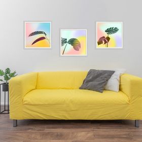 Large Pastel Leaves Art Prints on-trend with Pantone 2021 - Claude And Leighton
