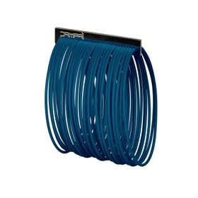 Braccialetti in silicone e accessorio in acciaio Bernardini Dampai blu