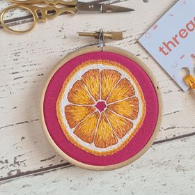 Orange Needle Painting Embroidery Kit