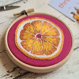 Orange Needle Painting Embroidery Kit