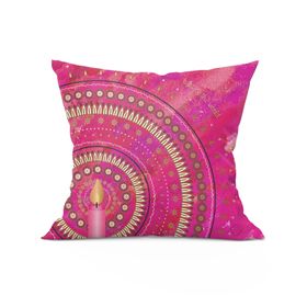Light of the World Pink Amanya Design Cushion