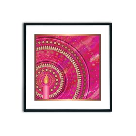 Light of the World Pink Amanya Design Framed & Mounted Print