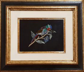 Mosaico pietre dure Pappagallo 