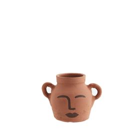 Clay Face Vase