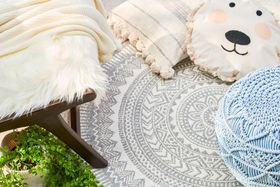 Wayfairx playroom makeover soft furnishings