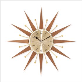 Acctim Wolcott Large Sunburst Wall Clock