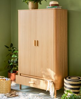 17 Stories Suire 2 Door Wood Wardrobe