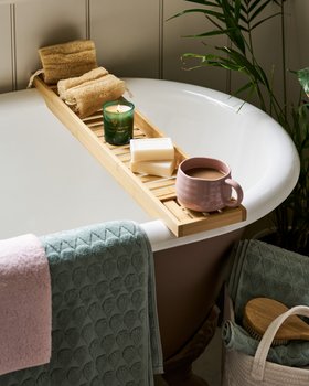 Bamboo Bath Caddy Tray