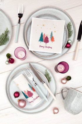 Sweet Xmas Trees Servietten