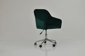 Opus Carver Office Chair Emerald Green Velvet & Chrome