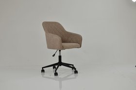 Opus Office Chair Fawn Brown Fabric & Black