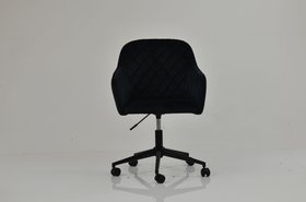Opus Office Chair Black Velvet & Black