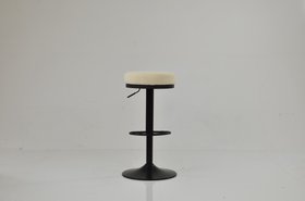 Lorrel Bar Stool Cream Boucle & Black