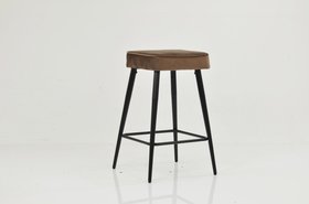 Swan Bar Stool Mocha Velvet & Black