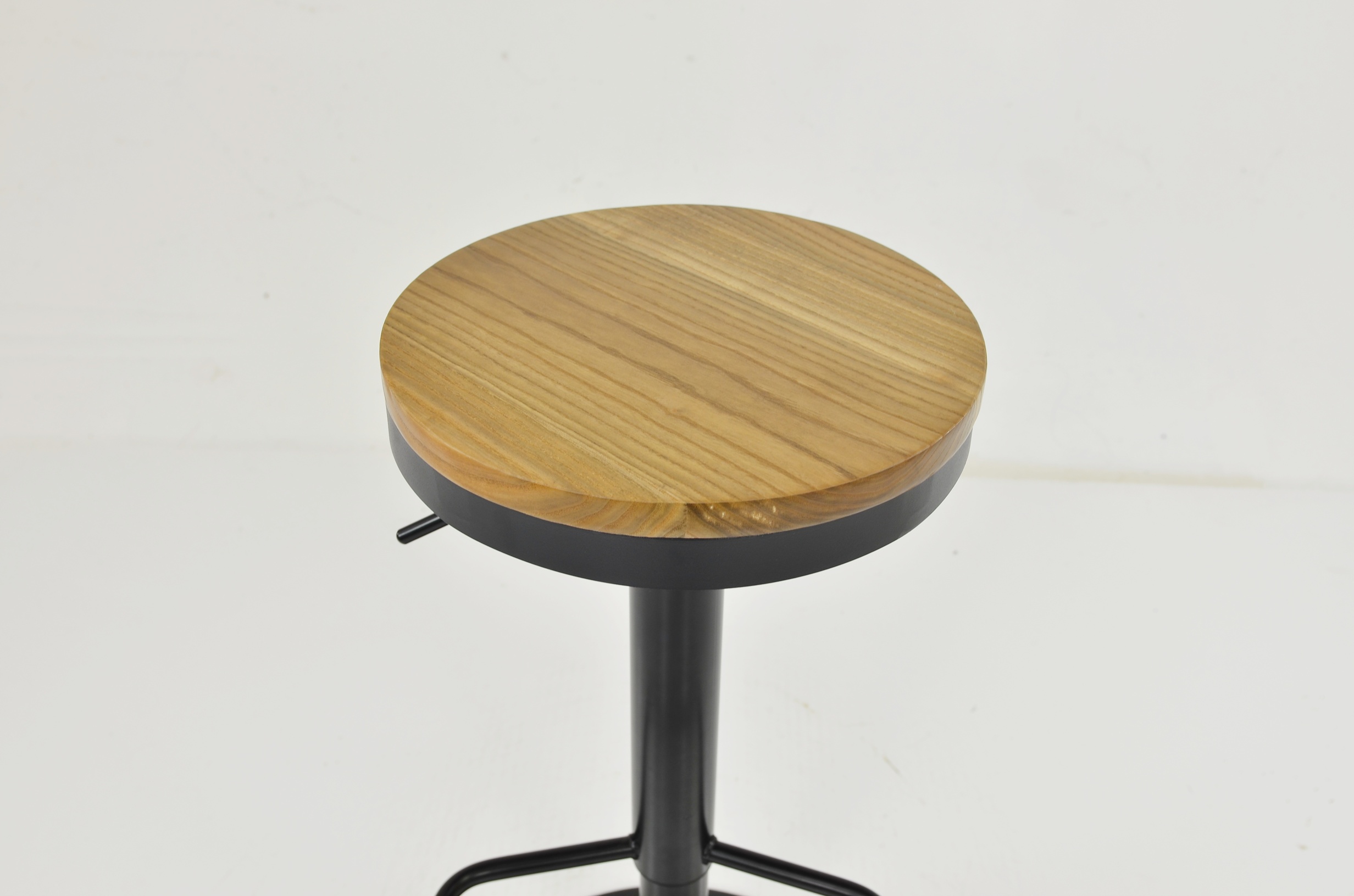 Sweeny Bar Stool Light Wood & Black