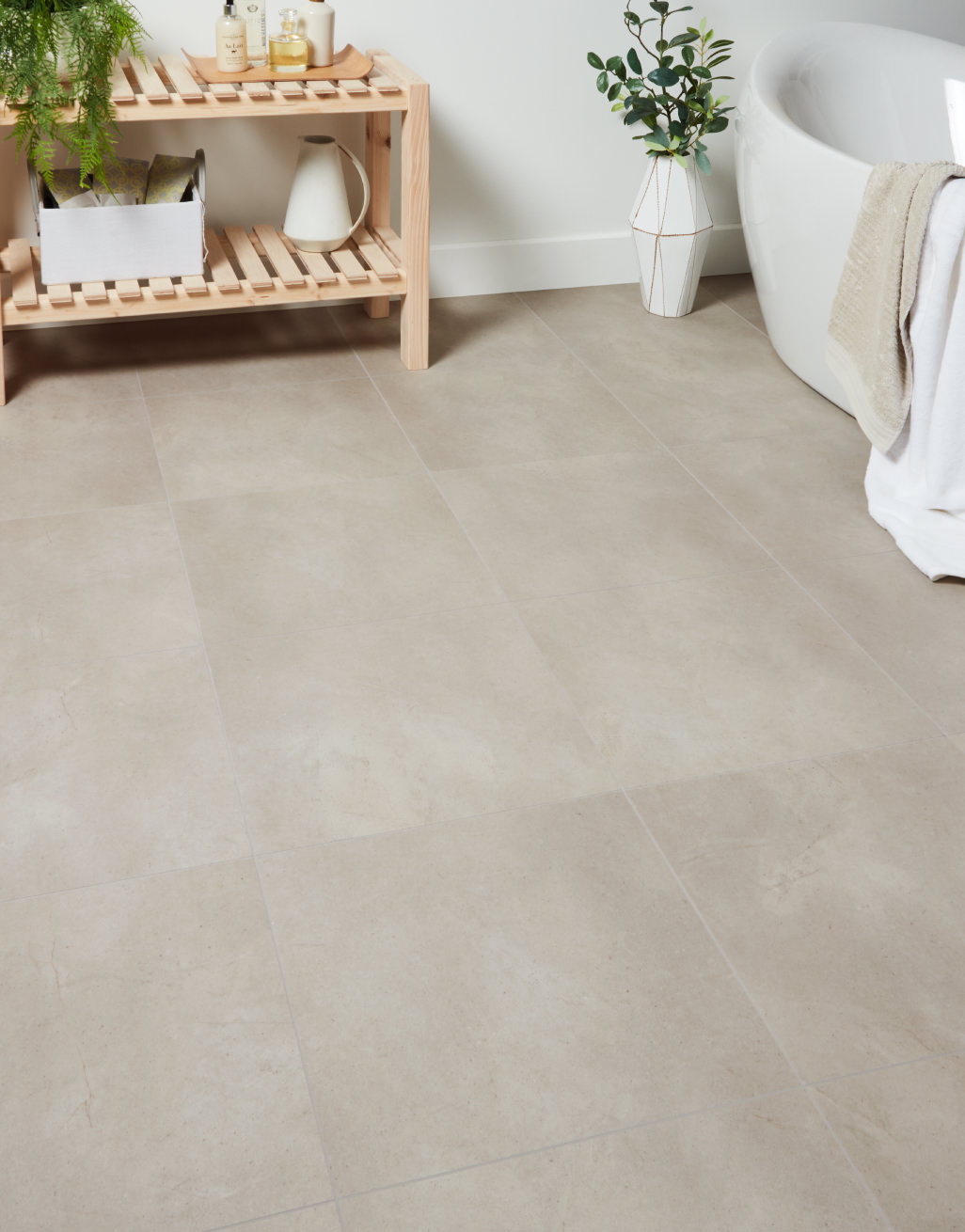 Flooring Superstore EvoCore Premium Tiles Portland Stone