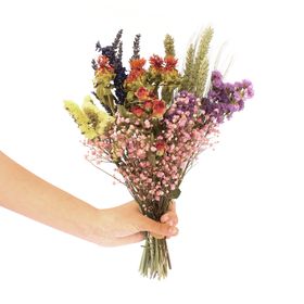 Multi-coloured Small Dried Flower Bouquet 